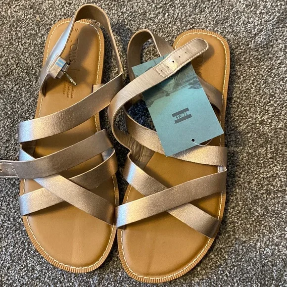 Toms sicily sandals rose gold hotsell